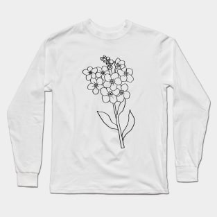 Alpine Forget me not Long Sleeve T-Shirt